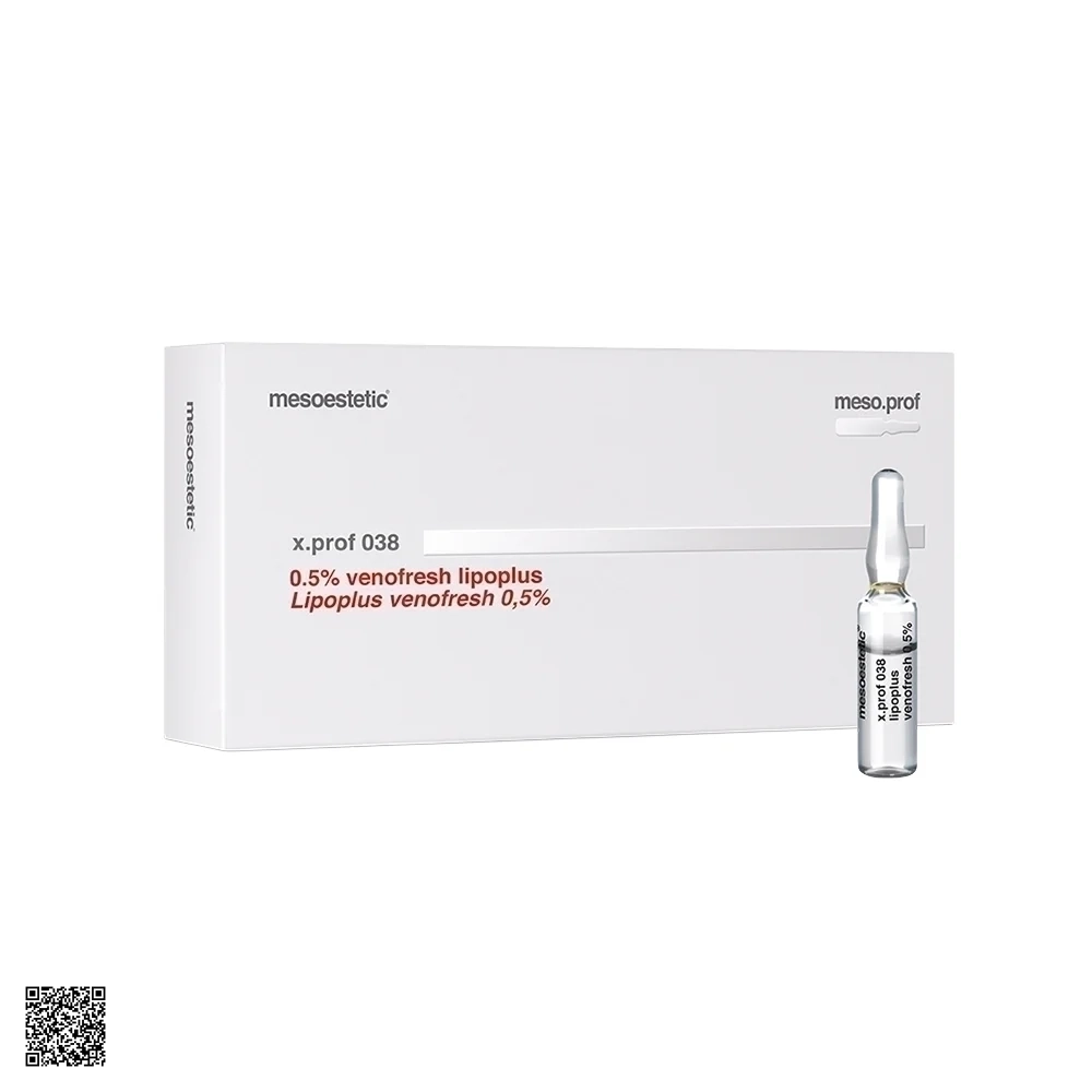 Mesoestetic X.Prof 038 Lipoplus Venofresh 0.5% - Tinh Chất Giảm Đỏ và Kích Ứng Da