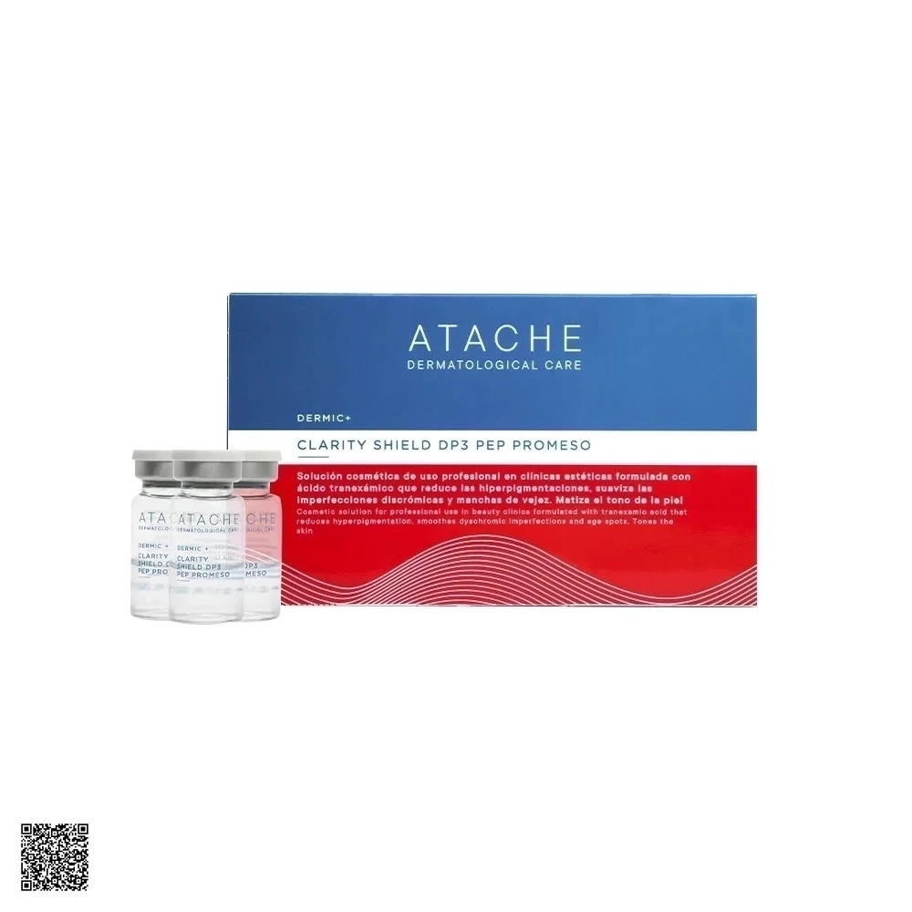 Atache Dermic+ Clarity Shield DP3 Pep Promeso - Meso Chuyên Sâu Giảm Mao Mạch, Nám