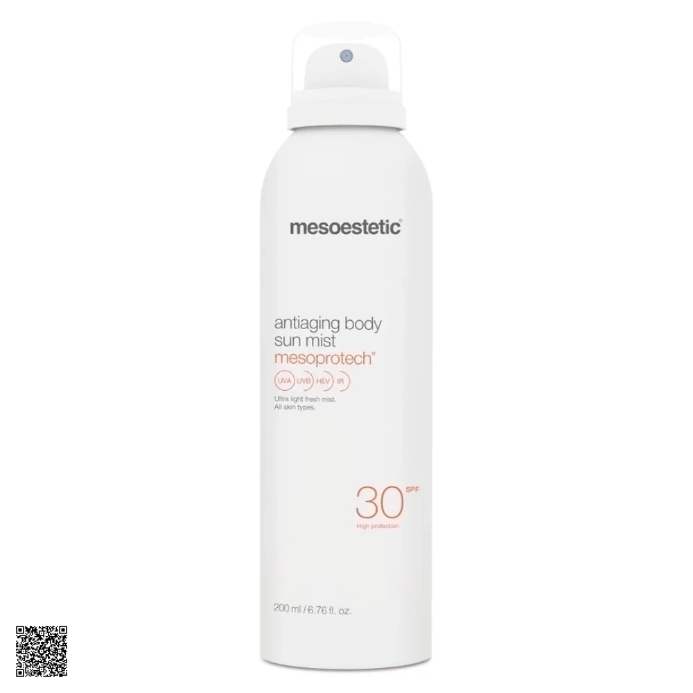 Xịt Chống Nắng Toàn Thân Mesoestetic Mesoprotech Antiaging Body Sun Mist SPF30