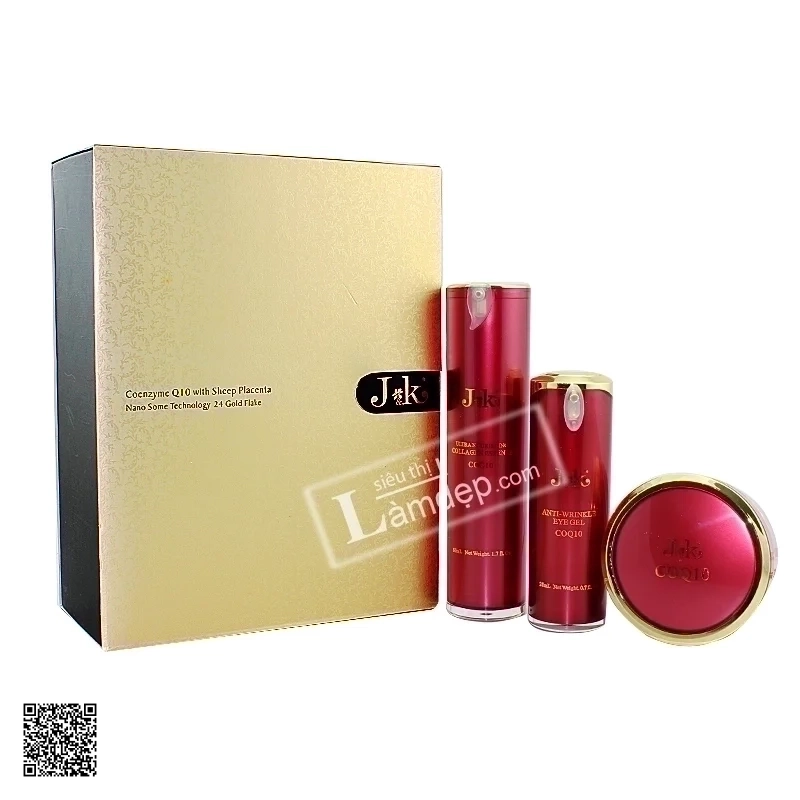 Bộ Sản Phẩm Dưỡng Da, Chống Nhăn, Chống Lão Hóa J & K CoQ10