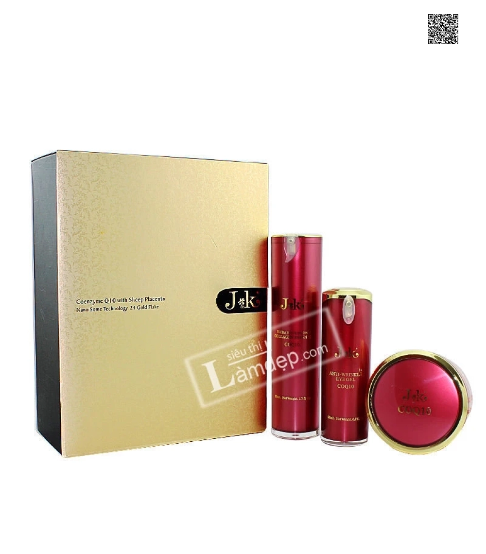 Bộ Sản Phẩm Dưỡng Da, Chống Nhăn, Chống Lão Hóa J & K CoQ10