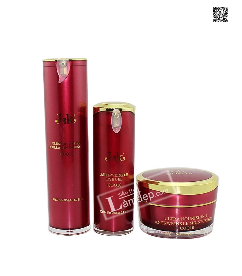 Bộ Sản Phẩm Dưỡng Da, Chống Nhăn, Chống Lão Hóa J & K CoQ10