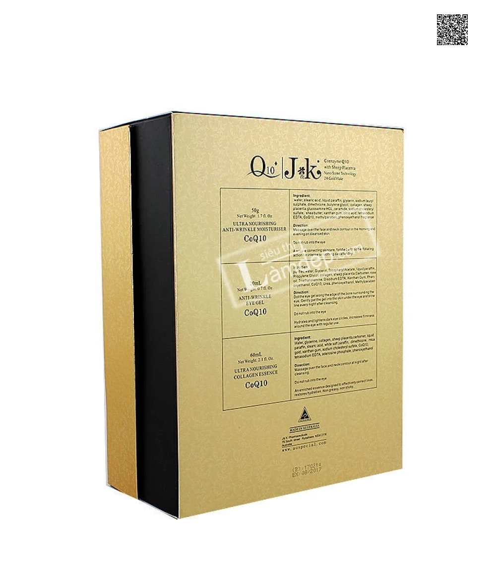 Bộ Sản Phẩm Dưỡng Da, Chống Nhăn, Chống Lão Hóa J & K CoQ10