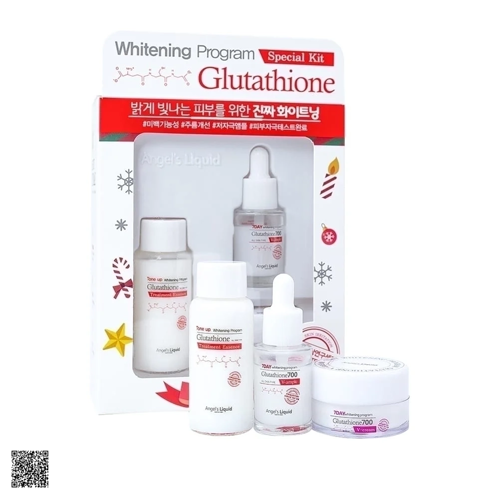 Bộ Dưỡng Trắng Da Angels Liquid 7 Day Whitening Program Glutathione Special Kit