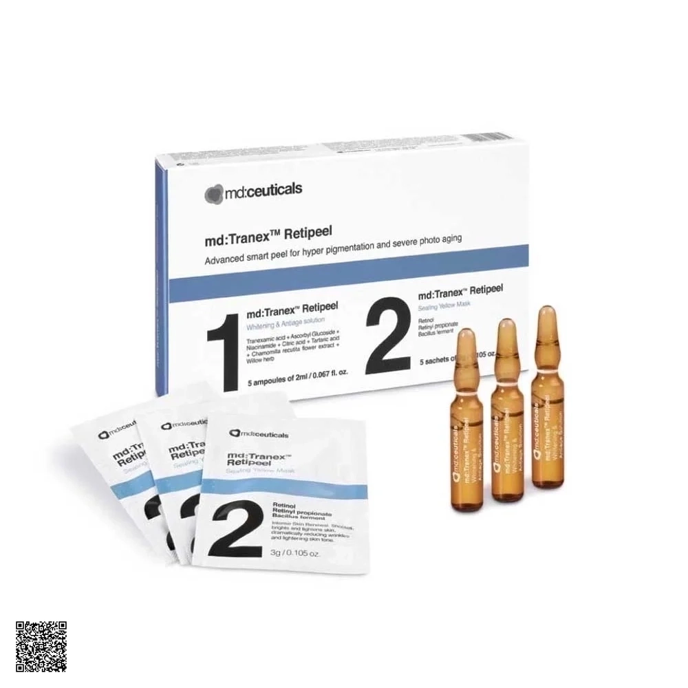 MD:Ceuticals MD Tranex Retipeel - Bộ Peel Thay Da Chuyên Nghiệp Giảm Nám Chống Lão Hóa