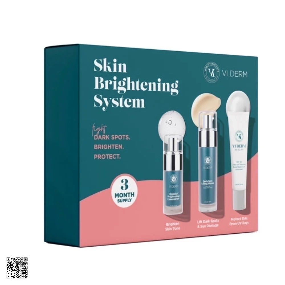 VI Derm Skin Brightening System Kit - Bộ Sản Phẩm Dưỡng Trắng, Sáng Da Trẻ Hóa