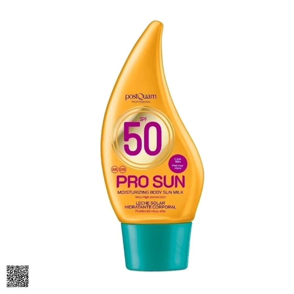 PostQuam Pro Sun Moisturizing Body Sun Milk SPF50 - Kem Chống Nắng Body Phổ Rộng Chống Lão Hóa