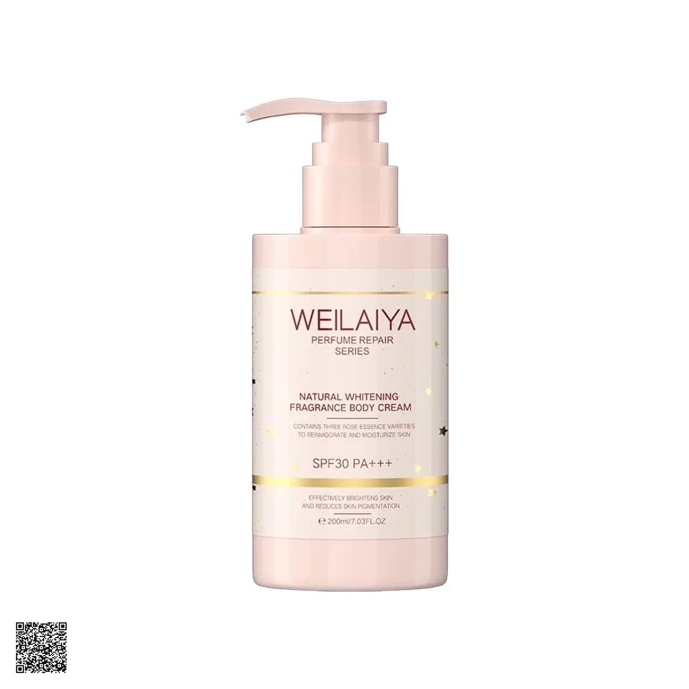 Weilaiya Natural Whitening Fragrance Body Cream SPF30 PA+++ - Kem Kích Trắng Nâng Tone Bảo Vệ Da