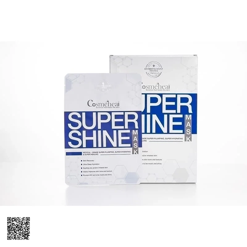CosmeHeal Super Shine Mask - Mặt Nạ Sinh Học Căng Bóng Da