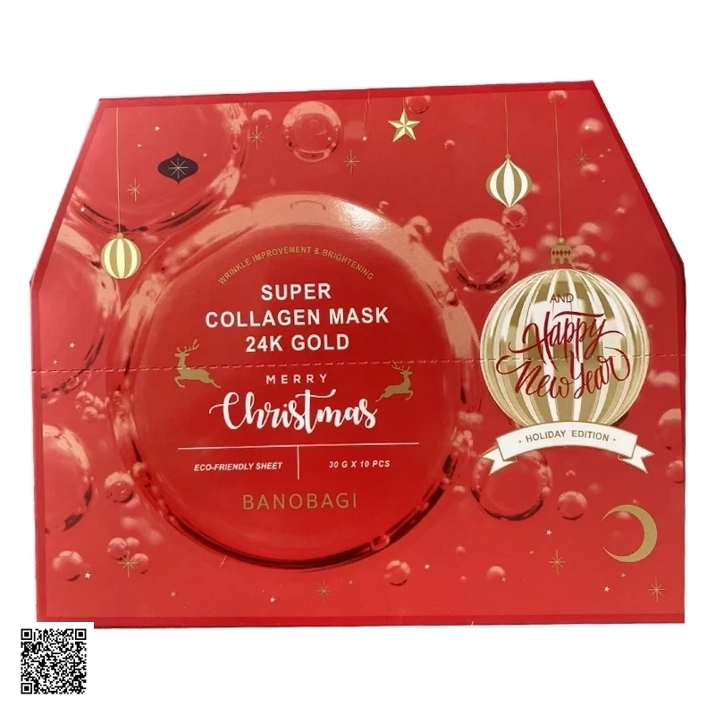 Mặt Nạ Dưỡng Da Banobagi Super Collagen Mask 24k Gold Merry Christmas