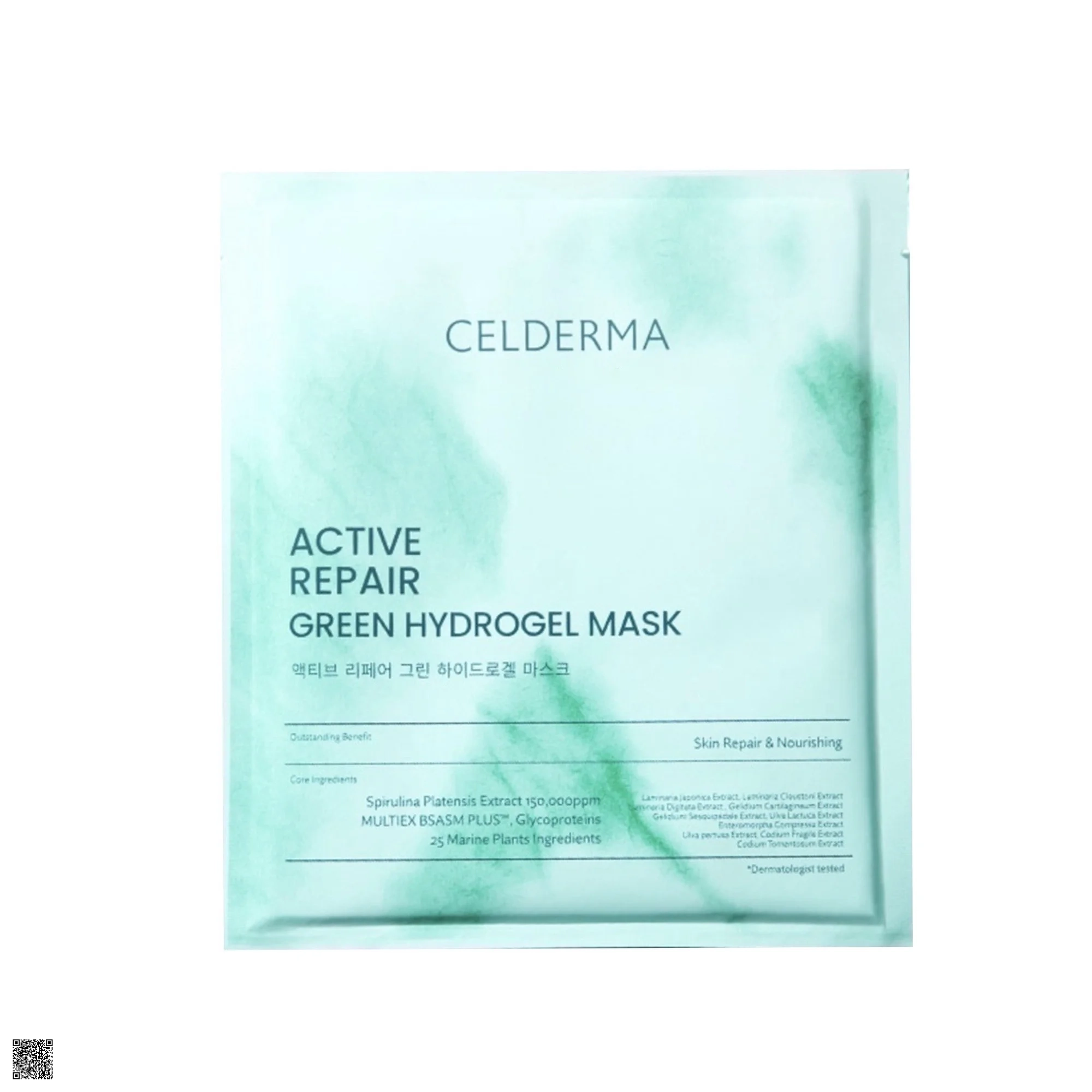 Mặt Nạ Tảo Xoắn Dạng Thạch Celderma Active Repair Green Hydrogel Mask