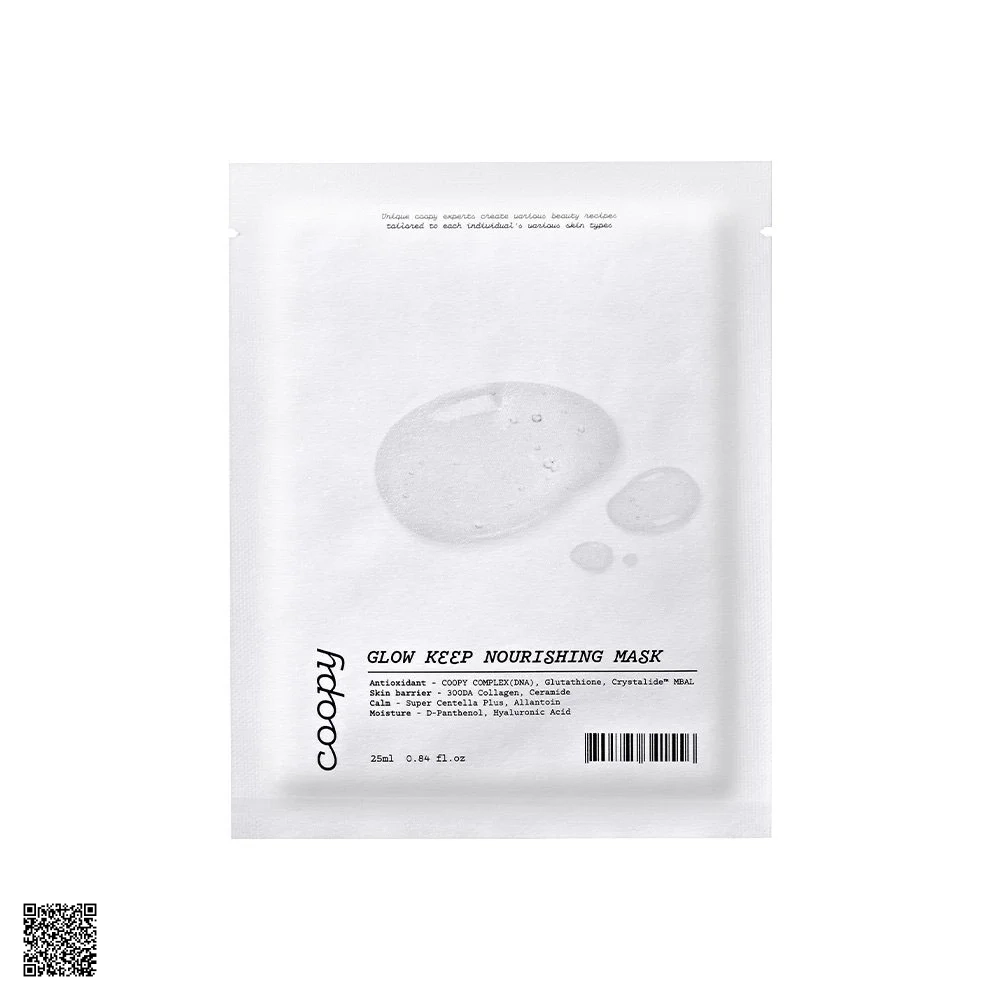 COOPY Glow Keep Nourishing Mask - Mặt Nạ Dưỡng Da Chiết Xuất D.N.A Cá Hồi
