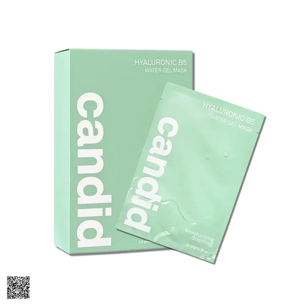 Candid Hyaluronic B5 Water Gel Mask - Mặt Nạ Cẩp Ẩm, Phục Hồi Da