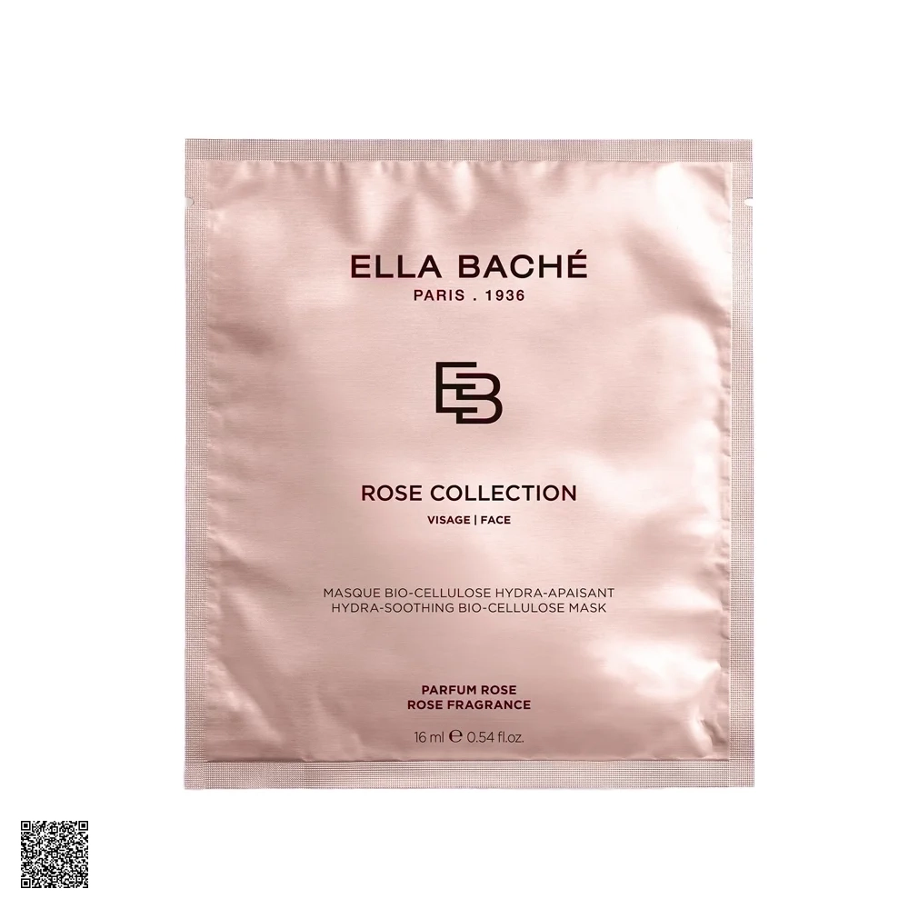 Ella Bache Rose Collection Hydra-Soothing Bio-Cellulose Mask - Mặt Nạ Dưỡng Da Tinh Chất Hoa Hồng