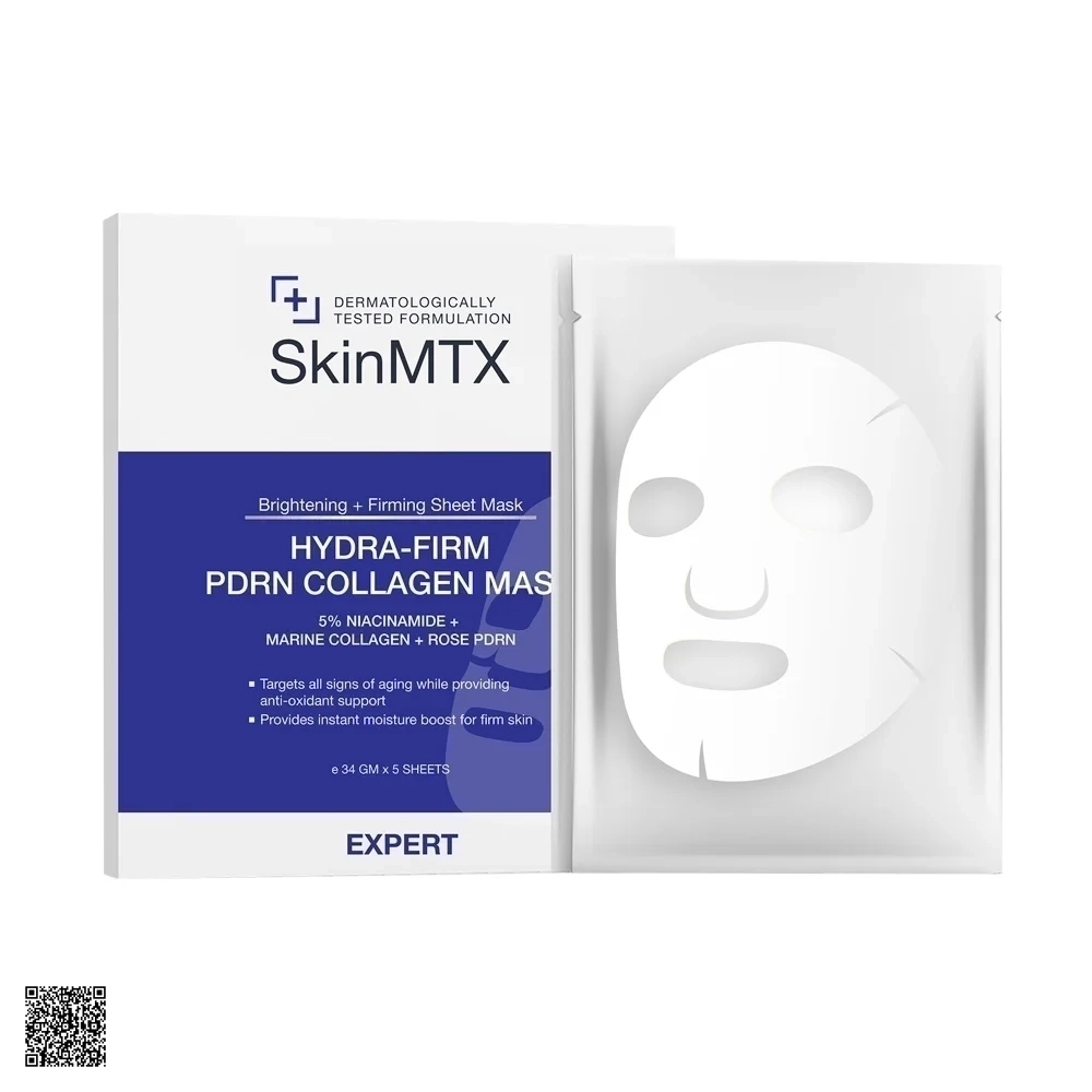 SkinMTX Hydra-Firm PDRN Collagen Mask - Mặt Nạ PDRN Collagen Làm Sáng, Săn Chắc Da