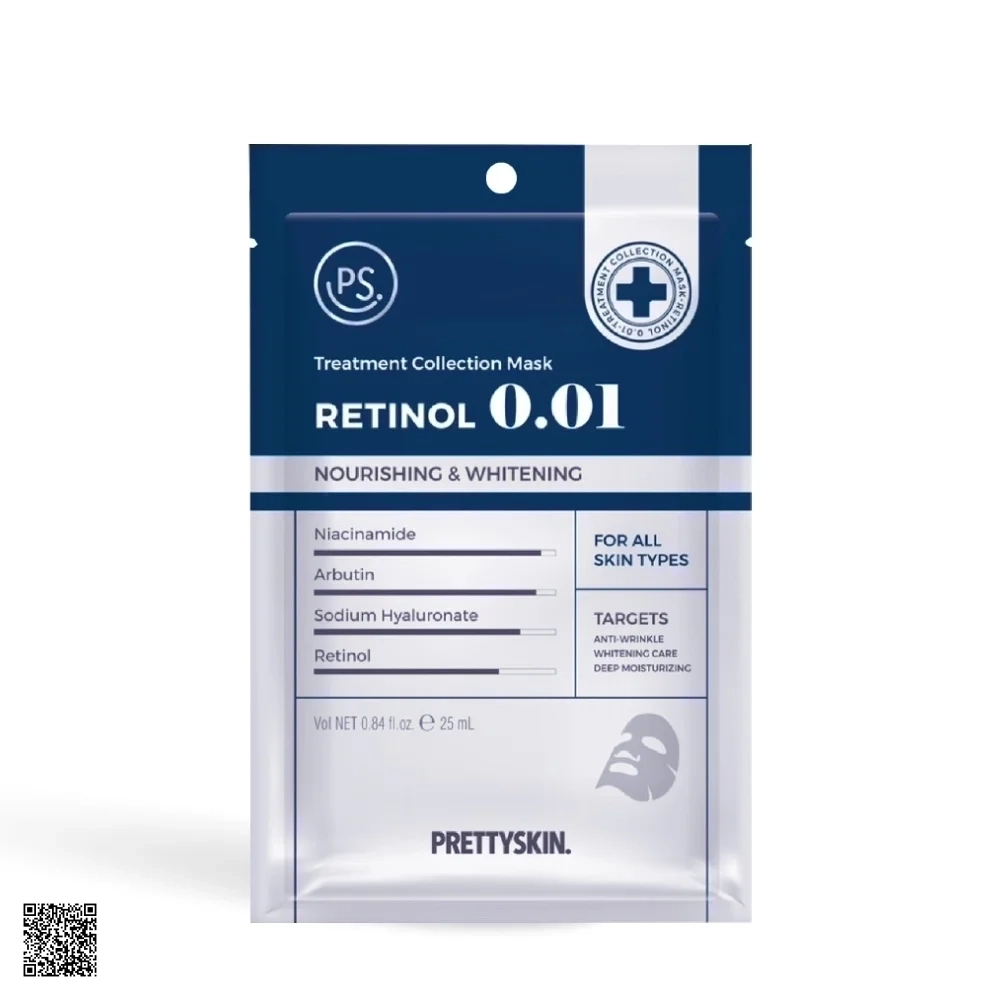 Pretty Skin Treatment Collection Mask Retinol 0.01 - Mặt Nạ Giấy Trẻ Hoá Da