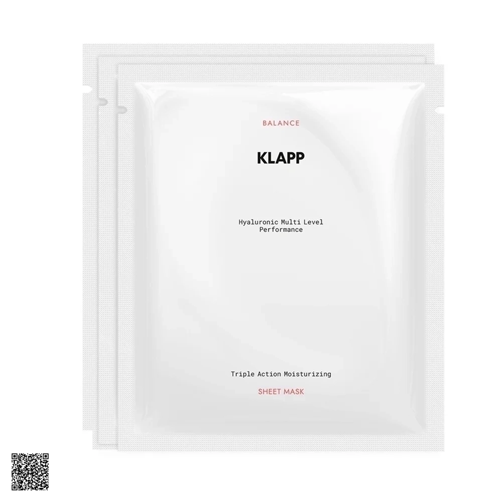 Klapp Hyaluronic Multi Level Performance Sheet Mask - Mặt Nạ Phục Hồi, Cân Bằng Ẩm Cho Da