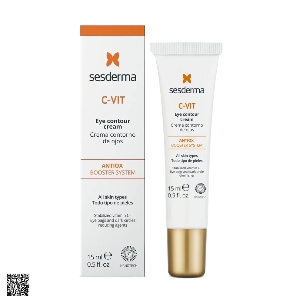 Sesderma C-VIT Eye Contour Cream - Kem Dưỡng Sáng, Giảm Quầng Thâm Mắt