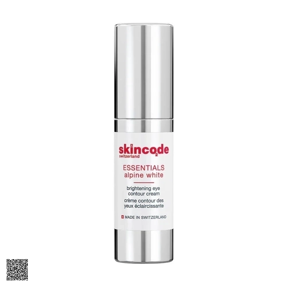 Skincode Essentials Alpine White Brightening Eye Contour Cream - Kem Giảm Quầng Thâm, Bọng Mỡ Và Nếp Nhăn Mắt