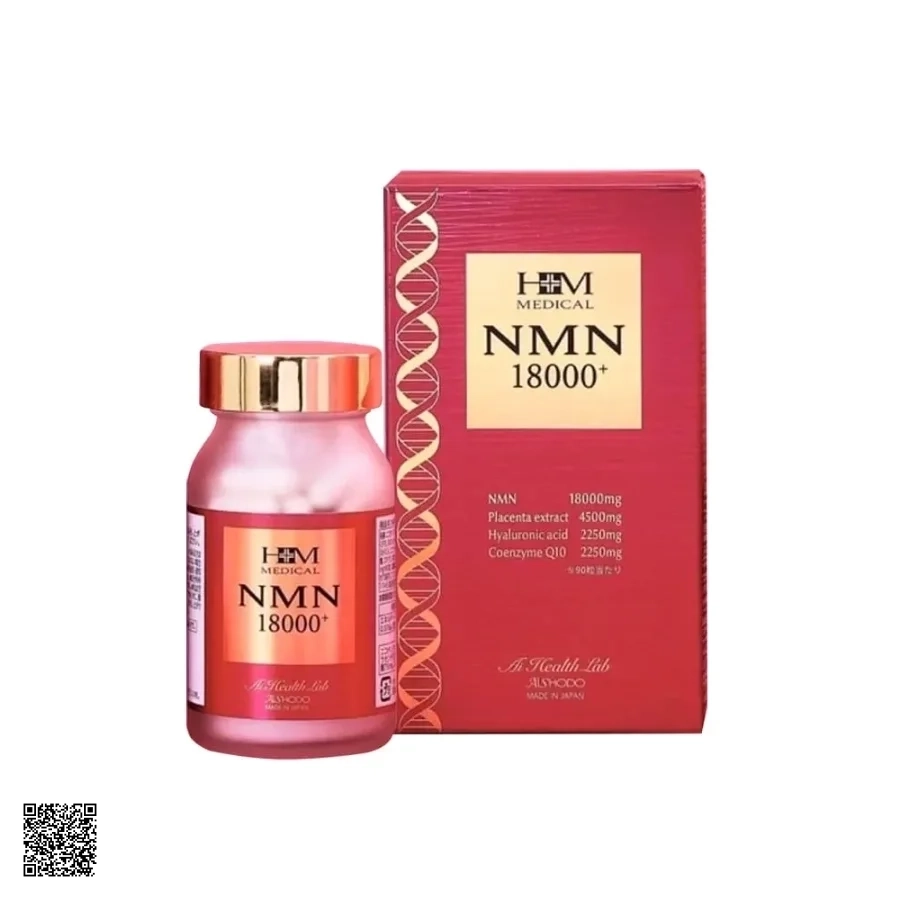 NMN HM Medical Aishodo 18000mg - Viên Uống Trẻ Hóa Da Từ Nhật Bản
