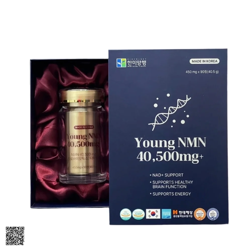 Hanmi Premium Young NMN 40.500mg+ - Viên Uống Trẻ Hoá Da Từ Hàn Quốc