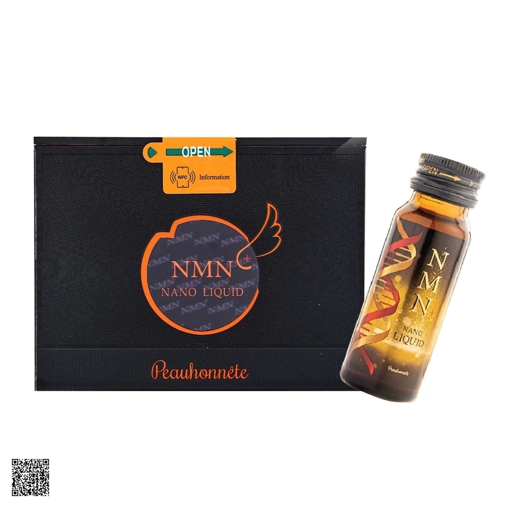 Peauhonnete NMN+ NANO LIQUID 12000 - Nước Uống Trẻ Hóa Da Nhật Bản (Hộp 12 Chai)