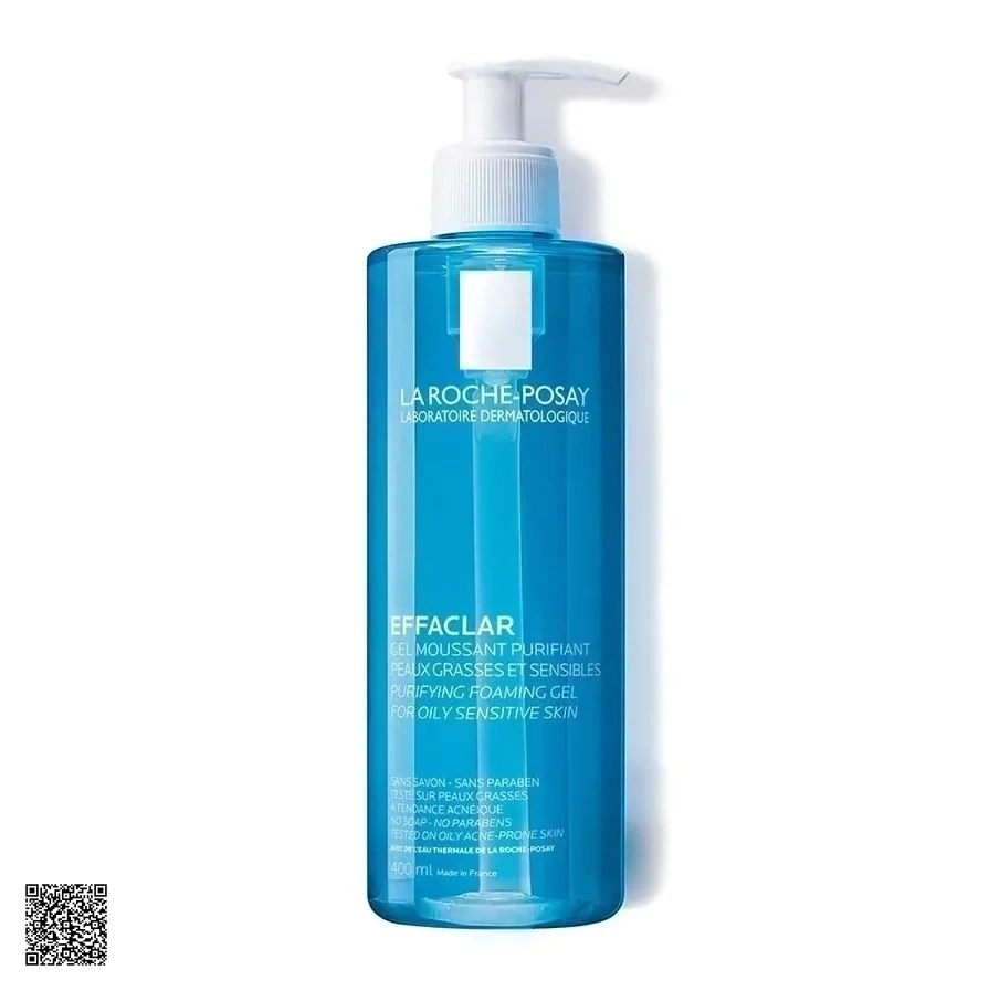 Gel Rửa Mặt La Roche-Posay Effaclar Purifying Foaming Gel Dành Cho Da Dầu, Nhạy Cảm