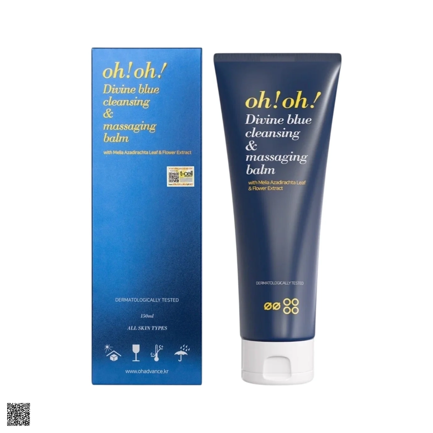 Sáp Tẩy Trang Oh!Oh! Divine Blue Cleansing & Massaging Balm - Làm Sạch Sâu, Trẻ Hóa Da