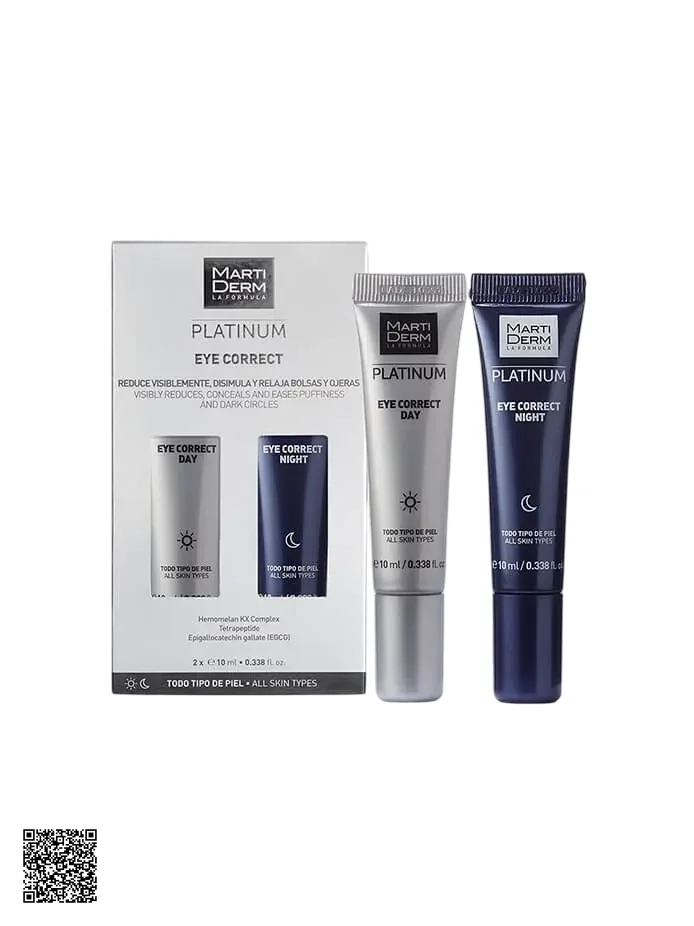 Kem Dưỡng Mắt Ngày & Đêm Giảm Bọng Mắt, Quầng Thâm MartiDerm Platinum Eye Correct