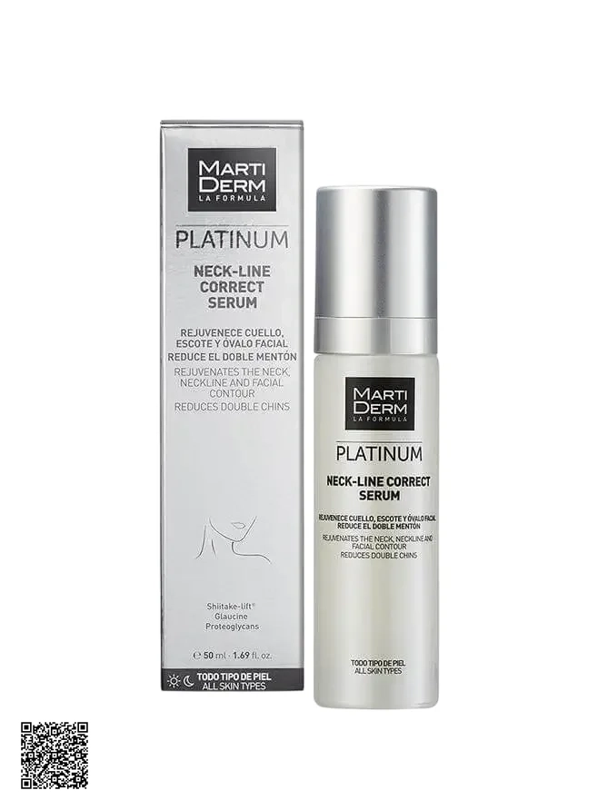 MartiDerm Platinum Neck Line Correct Serum - Tinh Chất Làm Săn Chắc & Trẻ Hoá Da Vùng Cổ