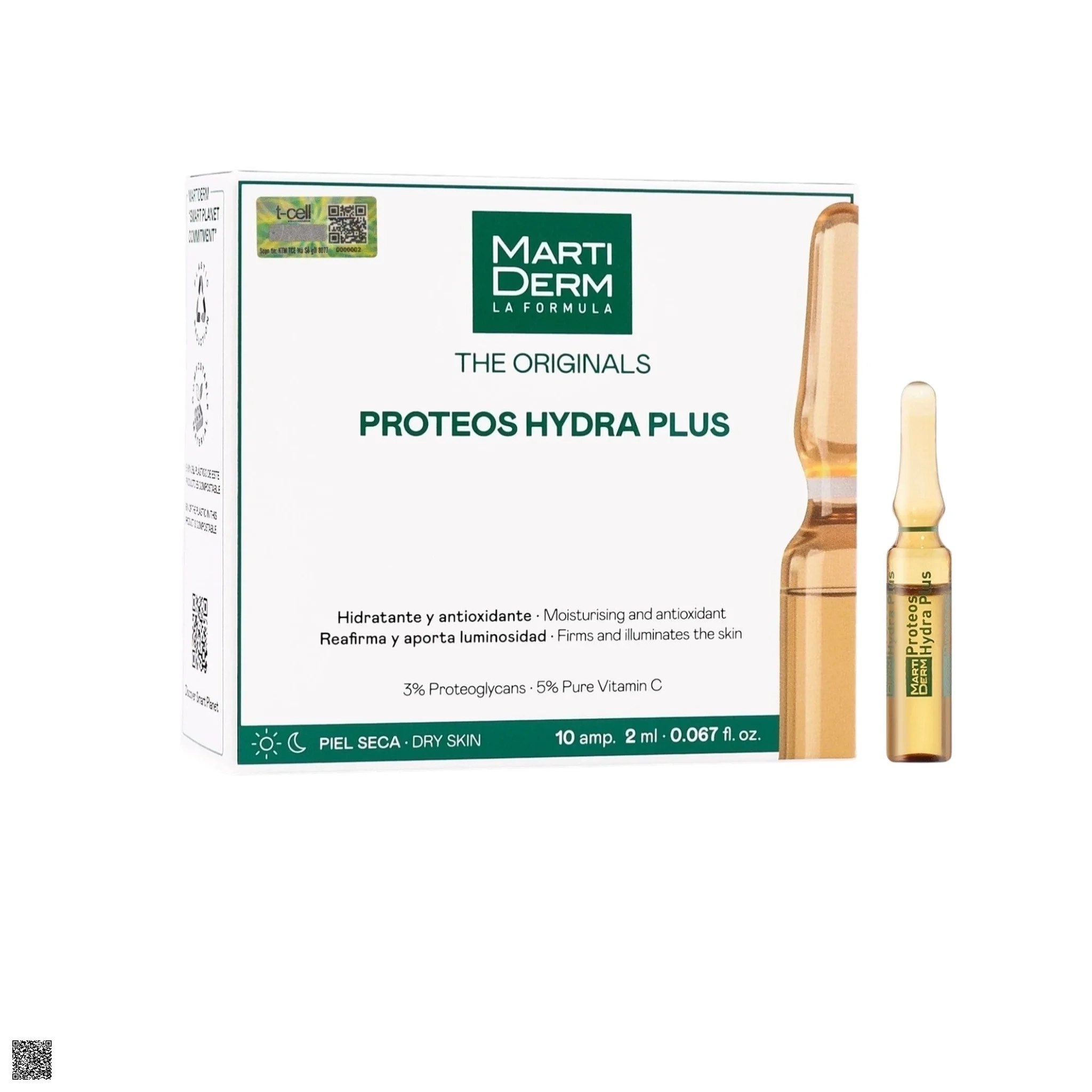 MartiDerm The Originals Proteos Hydra Plus - Ampoule Dưỡng Ẩm, Làm Săn Chắc & Ngừa Lão Hoá Da
