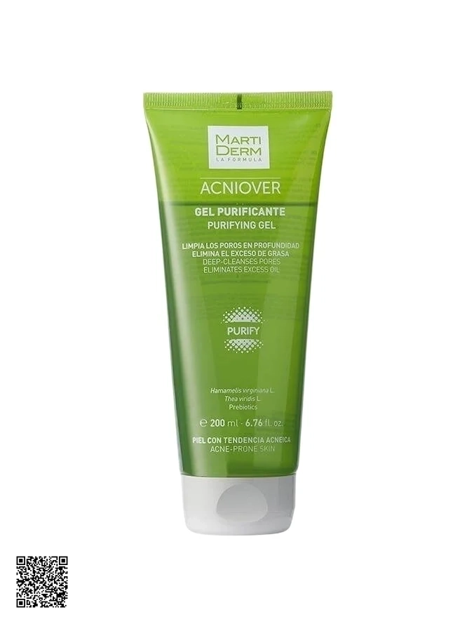 MartiDerm Acniover Purifying Gel - Gel rửa mặt cho da dầu mụn