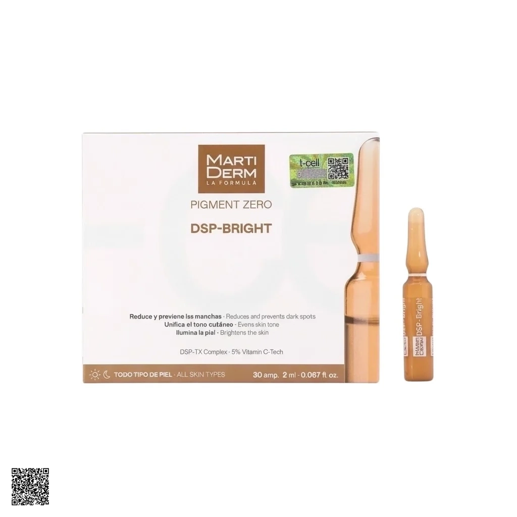 MartiDerm Pigment Zero DSP Bright - Ampoule Dưỡng Sáng Đều Màu Da, Giảm Đốm Sắc Tố