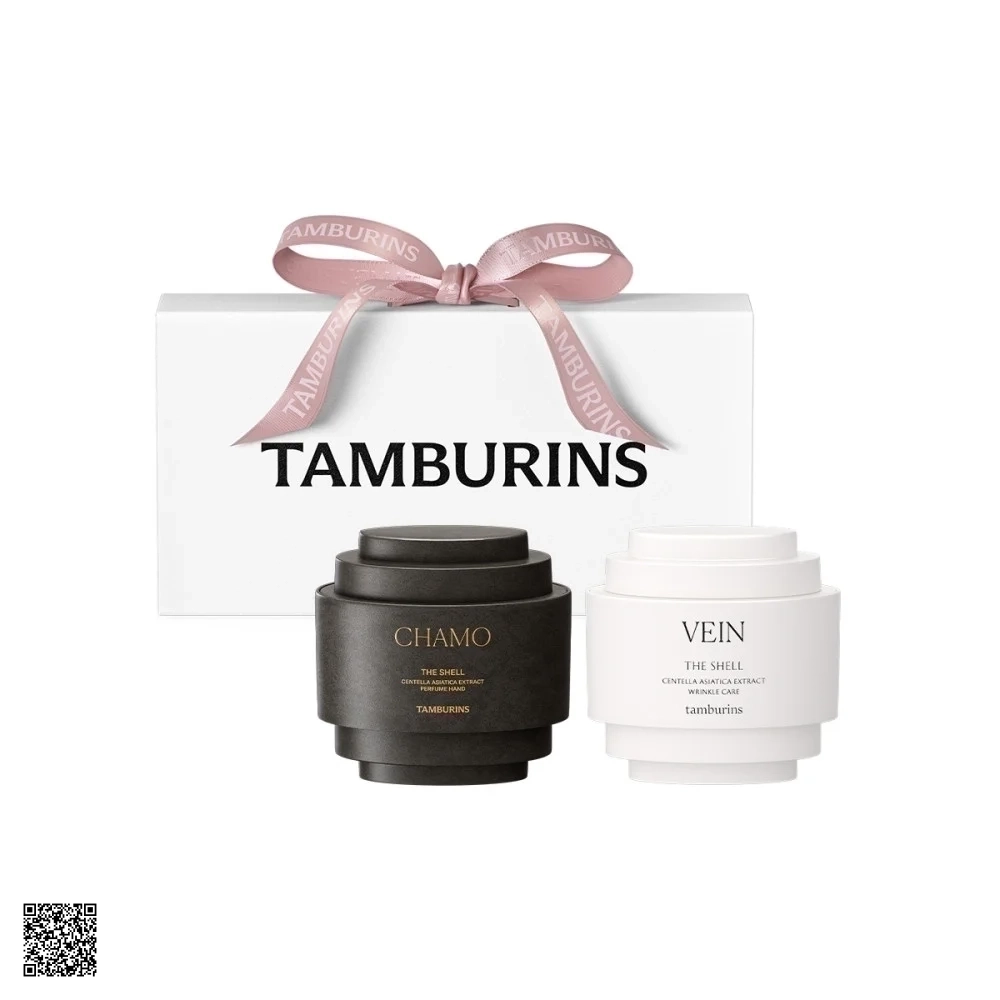 Set Kem Tay Tamburins Perfume Hand Cream Mini Duo Set (CHAMO + VEIN) 15ml*2