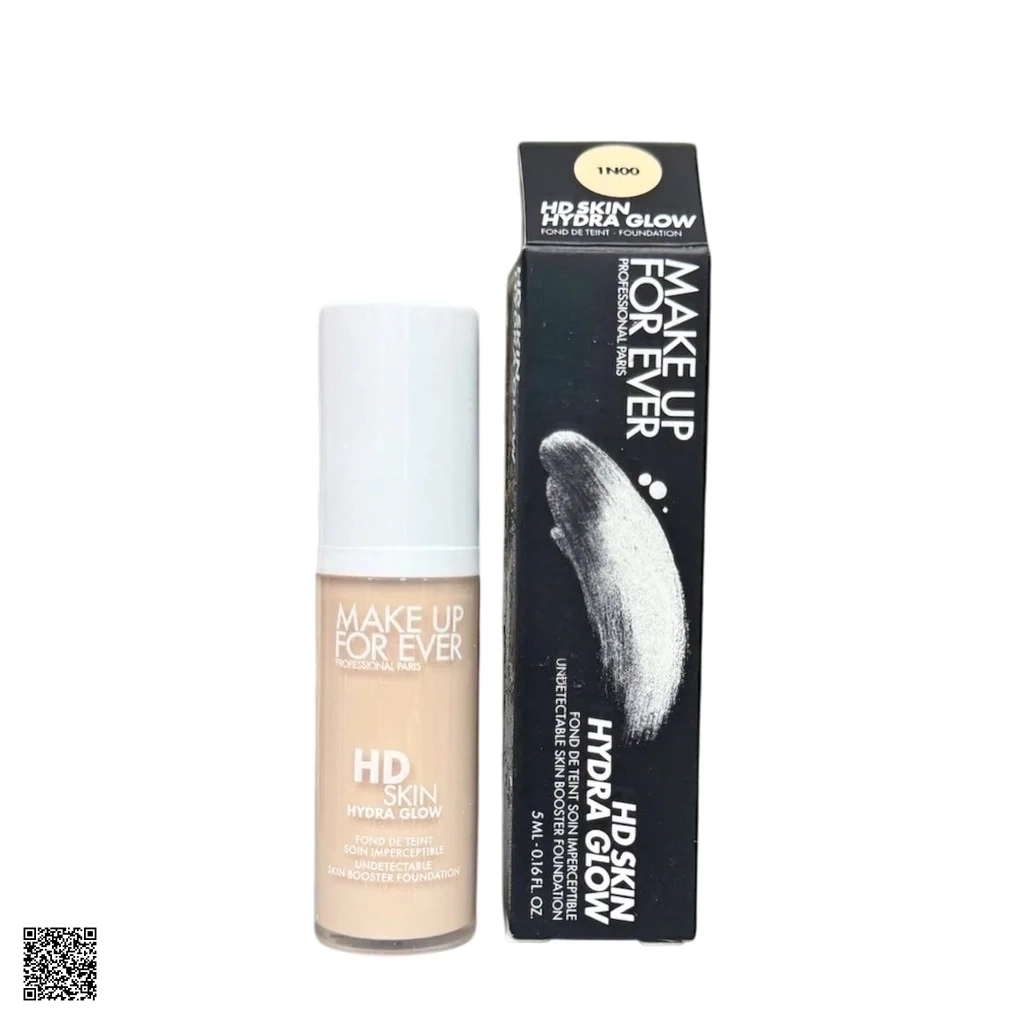 [Mini 5ml] Kem Nền Make Up For Ever HD Skin Hydra Glow Tone 1N00 Alabaster