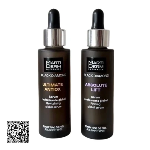 Set Dưỡng Da Martiderm Black Diamond Serum Absolute Lift + Serum Ultimate Antiox