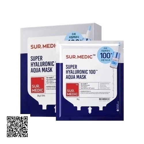 Mặt Nạ Sur.Medic Super Hyaluronic 100 Aqua Mask