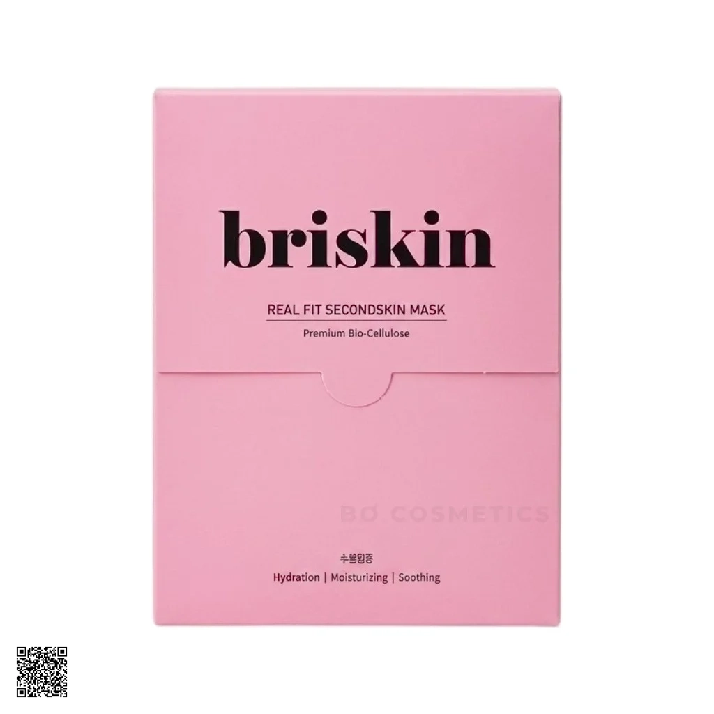 Mặt Nạ Briskin Real Fit SecondSkin Premium Bio Cellulose Mask Moisture Concentration