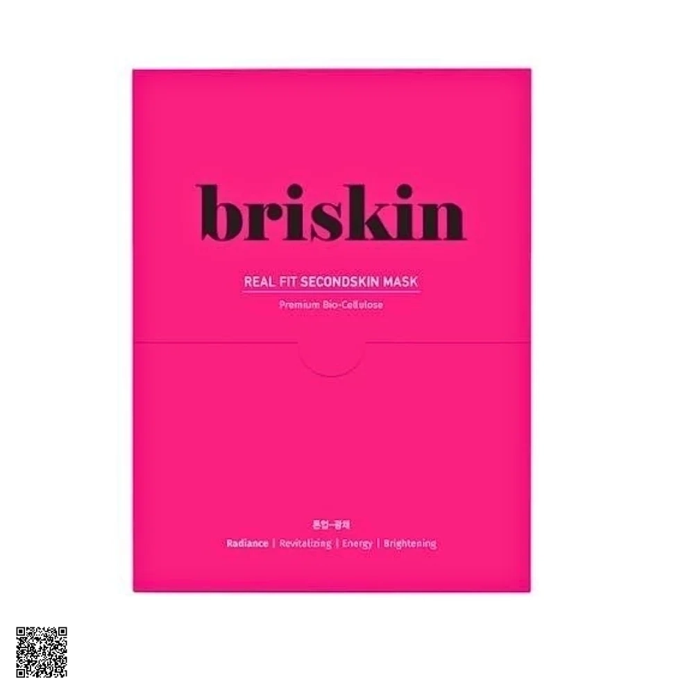 Mặt Nạ Briskin Real Fit SecondSkin Premium Bio-Cellulose Tone Up Glow