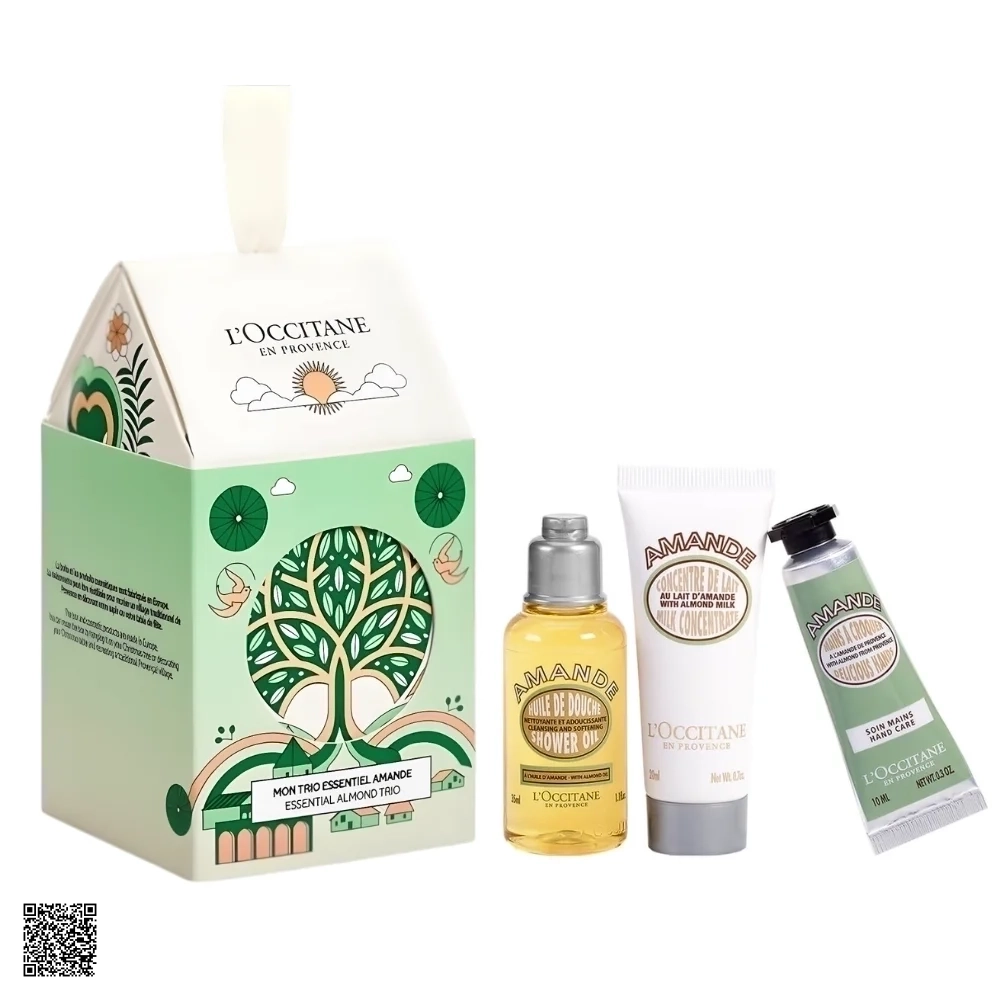 Set Dưỡng Da L’Occitane En Provence Essential Almond Trio Gift Set