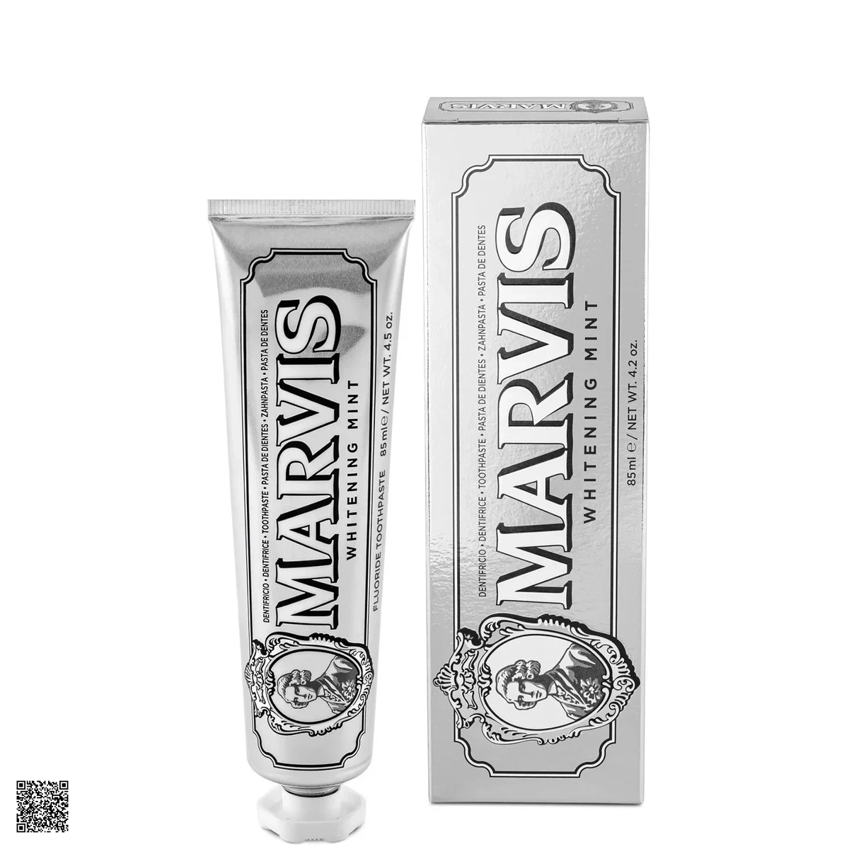 Kem Đánh Răng Bạc Hà Làm Trắng Marvis Whitening Mint 85ml