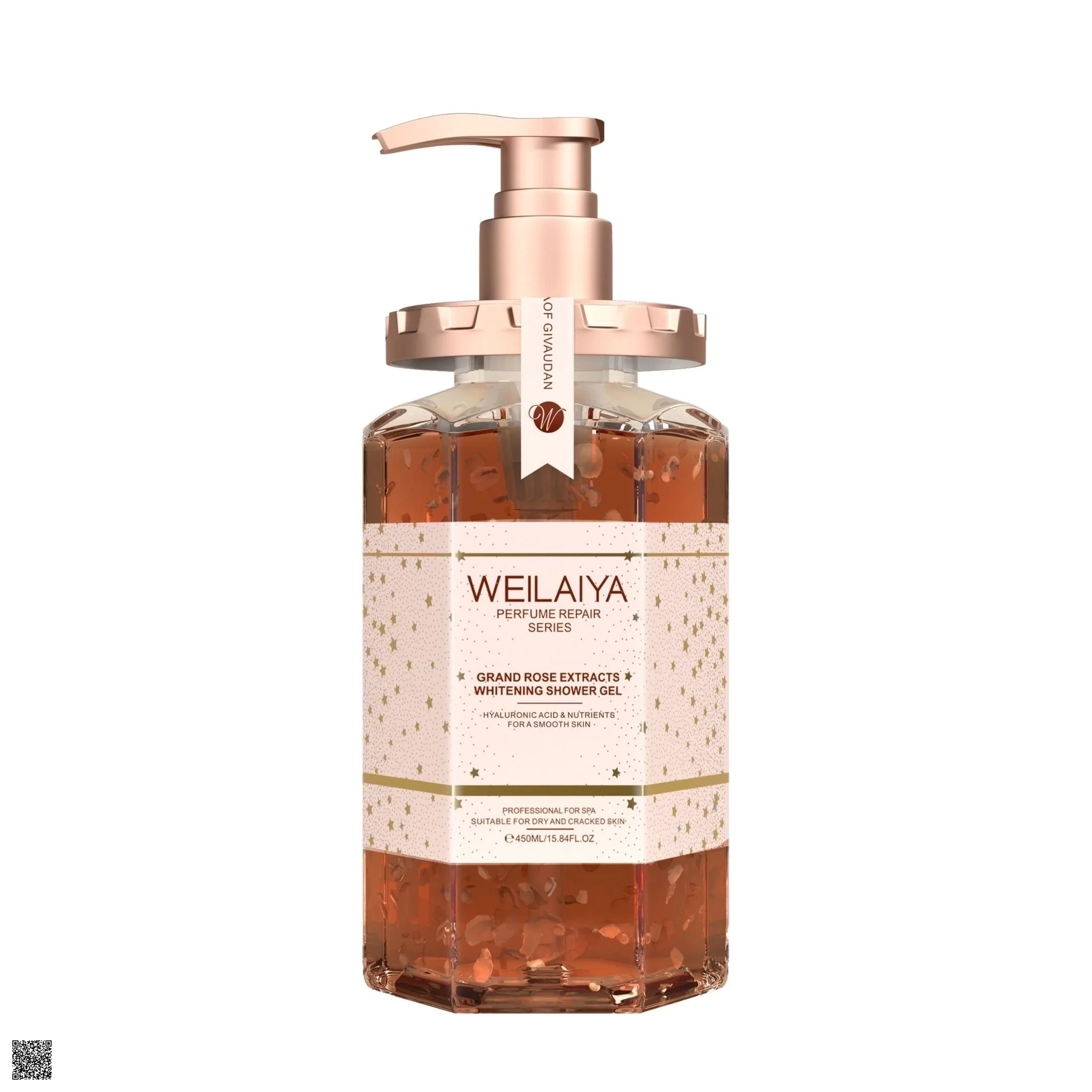 Sữa Tắm Trắng Cánh Hoa Hồng Weilaiya Grand Rose Extracts Whitening Shower Gel 450ml
