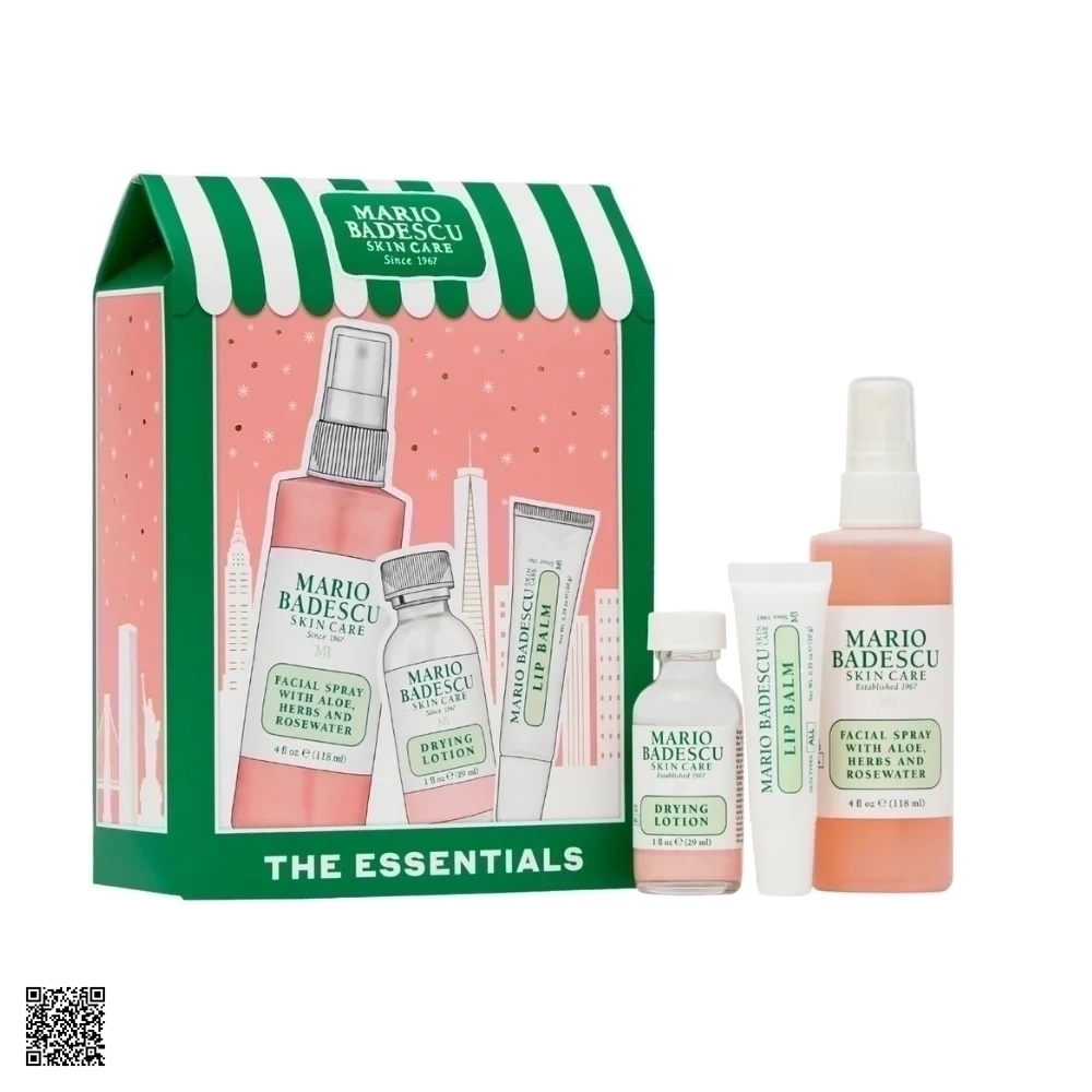 Set Dưỡng Da Mario Badescu The Essentials
