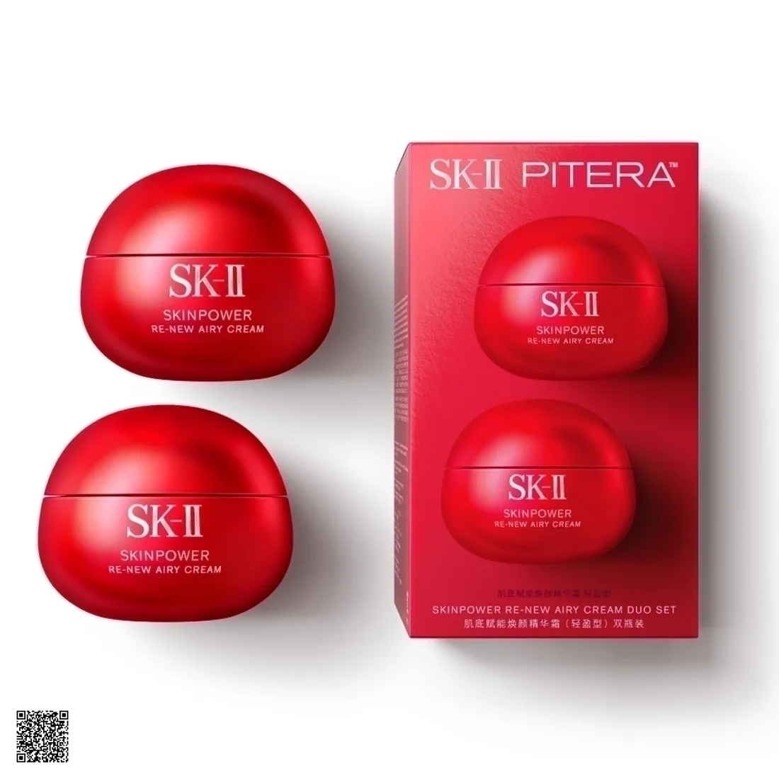 Set Kem Dưỡng SK-II Pitera Skinpower Re-New Airy Cream Duo Set