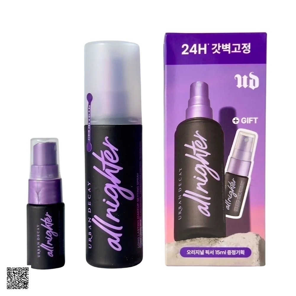 Set Xịt Khóa Nền Urban Decay All Nighter 118ml + 15ml (Phiên Bản Hàn Quốc)