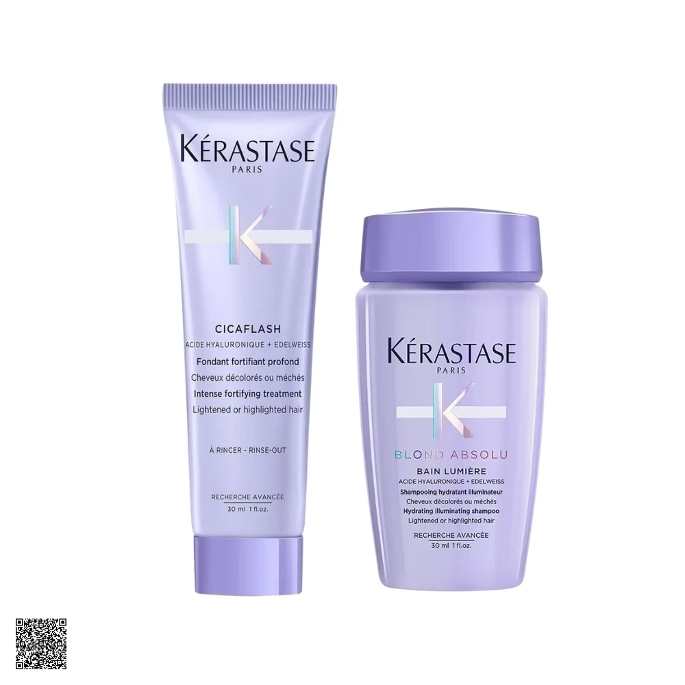 [Travel Set] Set Chăm Sóc Tóc Kérastase Blond Absolu Hydrating & Strengthening Care For Blonde Hair