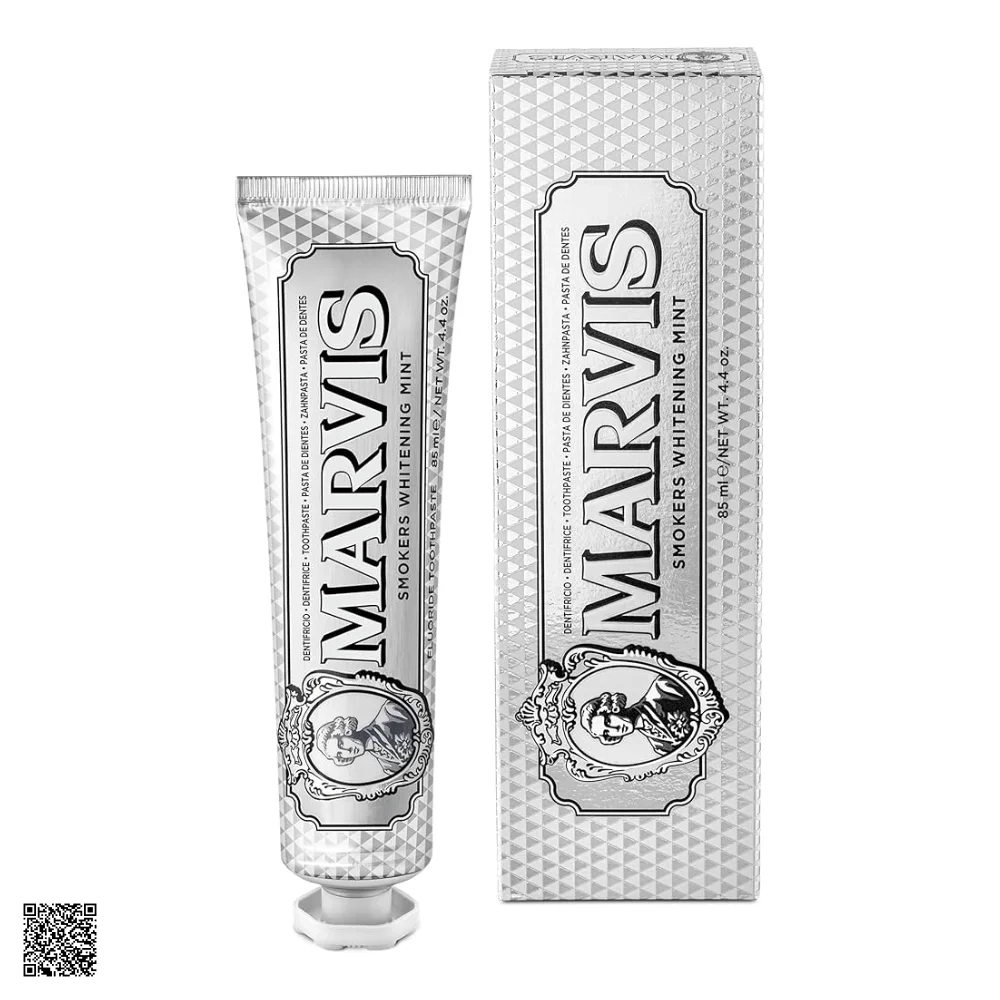 Kem Đánh Răng Làm Trắng Hương Bạc Hà Marvis Smokers Whitening Mint 85ml