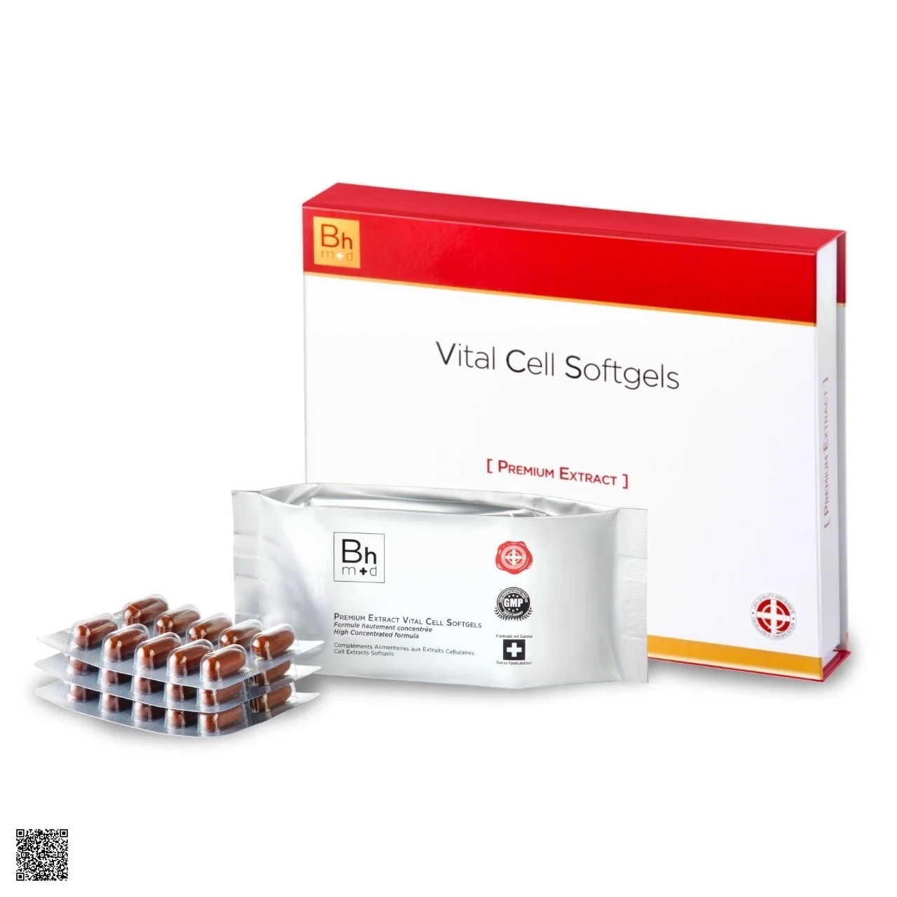 Viên Uống Nhau Thai Cừu Bhmed Vital Cell Softgels Premium Extract (Hộp 30 viên)