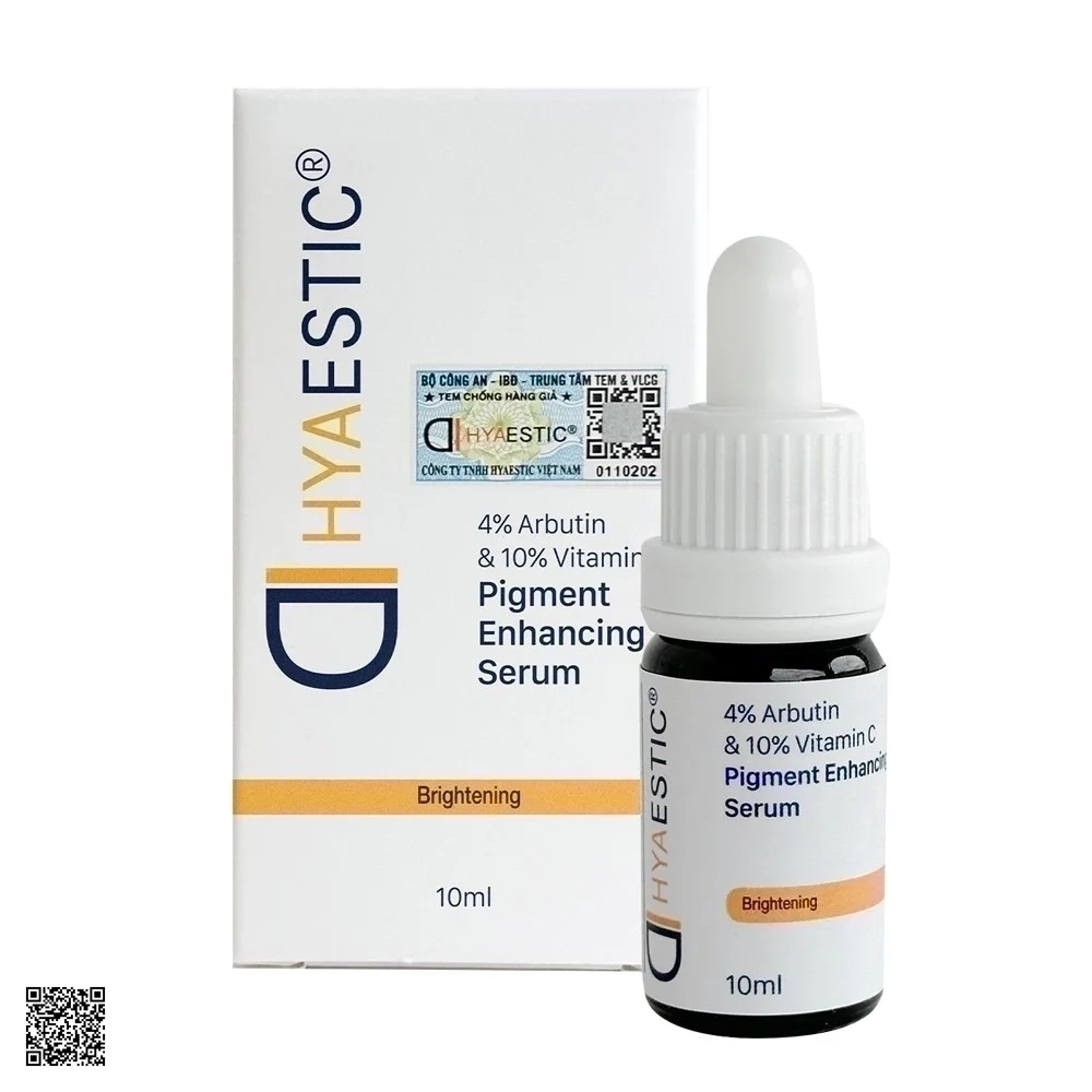 [Mini 10ml] Tinh Chất Dưỡng Sáng, Ngừa Lão Hóa Hyaestic 4% Arbutin & 10% Vitamin C Pigment Enhancing Serum