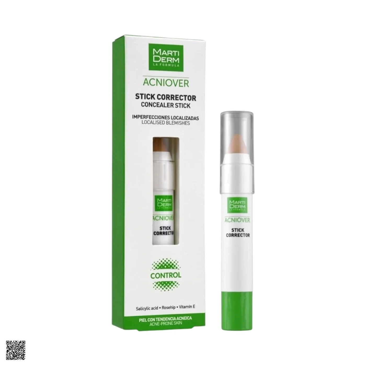 Bút Che Khuyết Điểm MartiDerm Acniover Cover Stick Corrector - Dành Cho Da Mụn